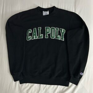 Champion embroidered Cal Poly crewneck sweatshirt